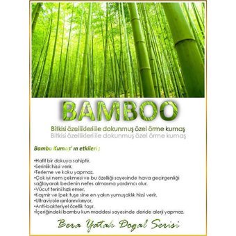 Heyner Jungle Bamboo Dikdörtgen Sünger 60x120 cm Beşik Yatağı