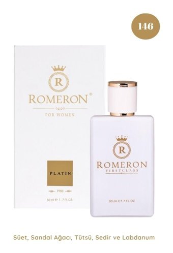 Romeron 146 Platin EDP Çiçeksi-Odunsu-Oryantal Kadın Parfüm 50 ml