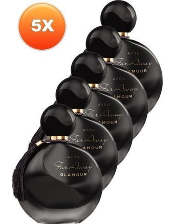 Avon Far Away Glamour EDP Çiçeksi-Meyveli-Oryantal Kadın Parfüm 5x50 ml