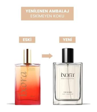 Ixora K101 Bright EDP Amber-Çiçeksi-Meyveli Kadın Parfüm 2x100 ml