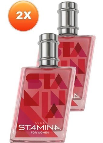 Avon Stamina EDT Amber-Çiçeksi-Oryantal Kadın Parfüm 2x75 ml