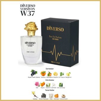 Diverso W37 EDP Çiçeksi-Meyveli-Oryantal Kadın Parfüm 50 ml