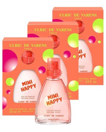 Ulric De Varens Mini Happy EDP Çiçeksi-Meyveli-Sandal Ağacı Kadın Parfüm 3x25 ml