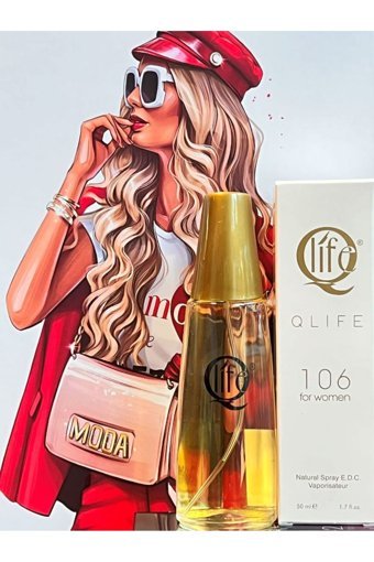 Qlife No: 106 She Emporia Armani EDC Çiçeksi-Fresh-Odunsu Kadın Parfüm 50 ml