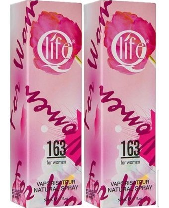 Q Life No:163 EDC Amber-Meyveli-Oryantal Kadın Parfüm 2x50 ml