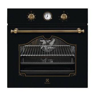Electrolux EOA5220AOR 72 lt A Enerji Sınıfı Analog Rustik Ocaksız Tam Boy Ankastre Fırın Siyah