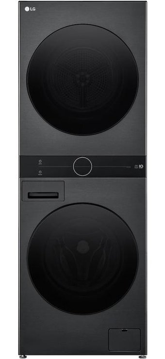 Lg W4W8BVKKZHM 12 kg 1400 devir A Enerji Sınıfı Buharlı Siyah Kurutmalı Çamaşır Makinesi