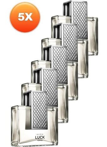 Avon Luck EDT Odunsu-Sandal Ağacı-Turunçgil Erkek Parfüm 5x75 ml