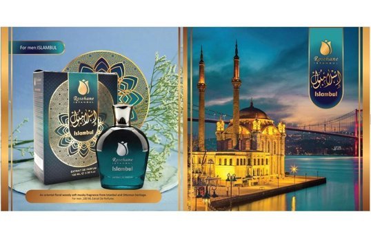 Rosehane Islambul EDP Amber-Fresh-Meyveli Erkek Parfüm 100 ml