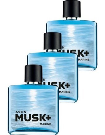 Avon Musk Marine EDT Fresh-Oryantal-Sandal Ağacı Erkek Parfüm 3x75 ml