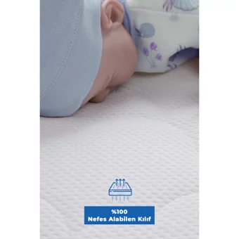 Airwave Spacer Dikdörtgen Sünger Ortopedik 70x110 cm Beşik Yatağı