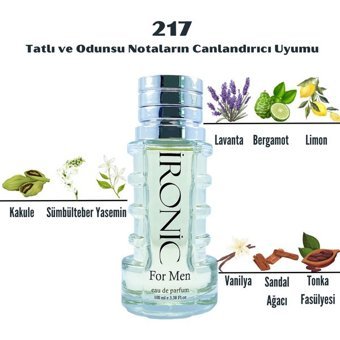 İronic 217 EDP Bergamot-Fresh-Lavanta Erkek Parfüm 100 ml