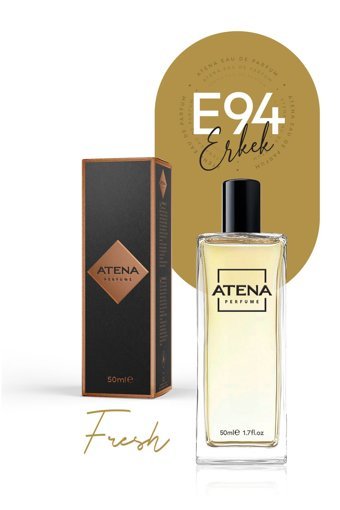 Atena Perfume E94 EDP Amber-Baharatlı-Odunsu Erkek Parfüm 50 ml