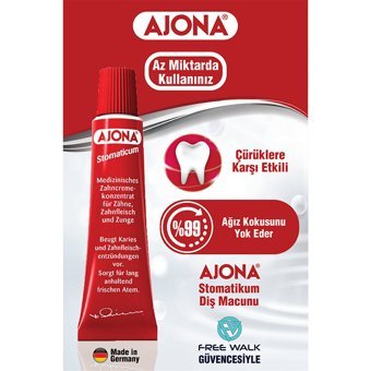 Ajona Stomaticum Florürlü Diş Macunu 25 ml