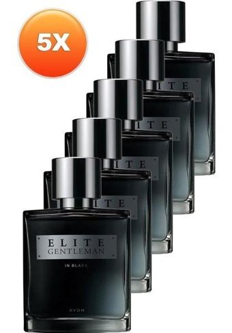 Avon Elite Gentleman EDT Fresh-Kakule-Odunsu Erkek Parfüm 5x75 ml ml