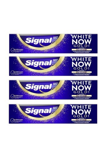 Signal White Now Gold Naneli Florürlü Diş Macunu 4x50 ml
