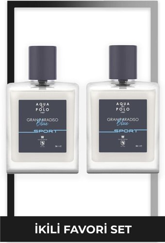Aqua Di Polo 1987 Gran Paradiso EDP Amber-Odunsu-Oryantal Erkek Parfüm 2x50 ml