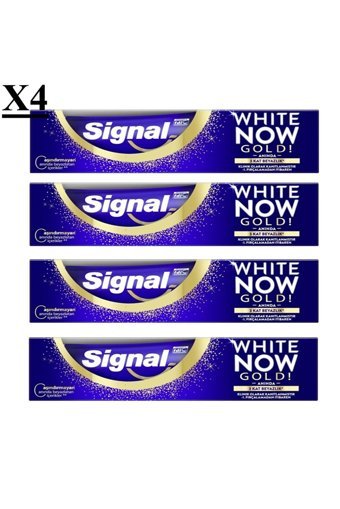 Signal White Now Gold Naneli Florürlü Diş Macunu 4x50 ml