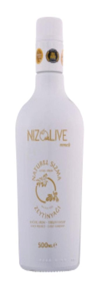 Niz Olive Organik Filtresiz Yüksek Polifenollü Soğuk Sıkım Erken Hasat Taş Baskı Cam Sızma Zeytinyağı 500 ml