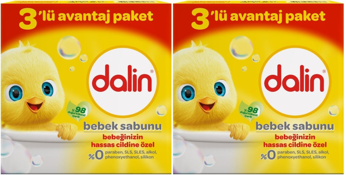 Dalin Katı Bebek Sabunu 6x100 gr
