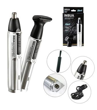 Insua HD-102 Burun Kulak 2 Başlıklı Kuru Tıraş Makinesi