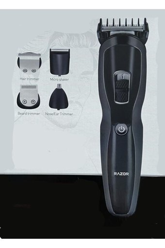 Razor RZ-1001 Saç Sakal Burun 3 Başlıklı Kuru Tıraş Makinesi