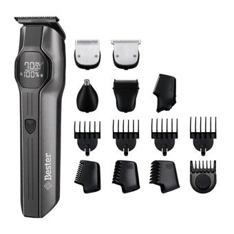 Bester GK-8240 Yüz ve Vücut 5 Başlıklı Çok Amaçlı Sinekkaydı Islak Kuru Tıraş Makinesi