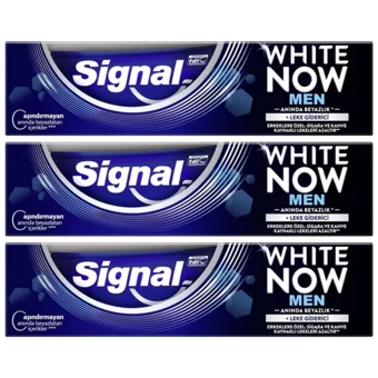 Signal White Now Men Naneli Florürlü Diş Macunu 3x75 ml