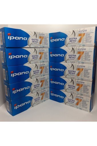 İpana Komple 7 Ekstra Naneli Florürlü Diş Macunu 10x65 ml