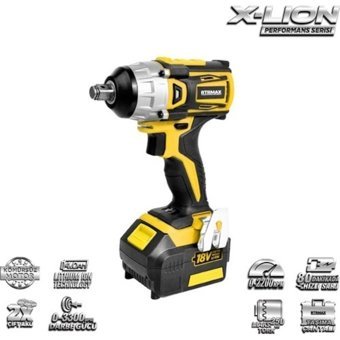 Rtrmax RTX2028 18 V 4 Ah Kömürsüz Darbeli Çift Akülü Vidalama Makinesi