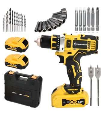 Prohummer PH-SM015 58 V 2 Ah Çift Akülü Vidalama Makinesi