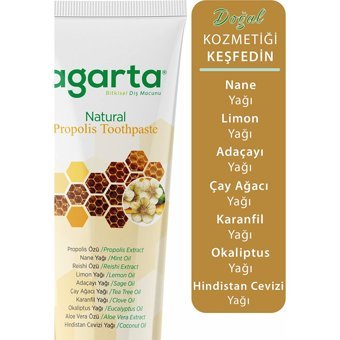Agarta Propolis Organik Florürsüz Diş Macunu 2x100 ml