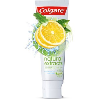Colgate Natural Extracts Aloe Veralı ve Limonlu Florürlü Diş Macunu 2x75 ml