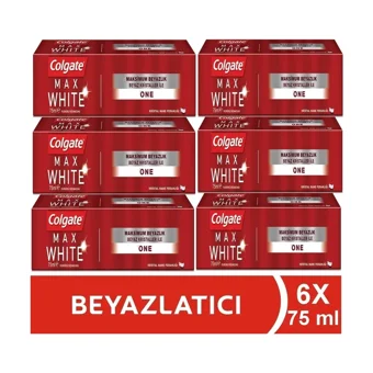 Colgate Max White One Beyazlatıcı Naneli Florürlü Diş Macunu 6x75 ml