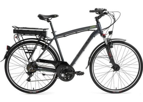 Bisan Comet 250 W 150 Km 26 Jant 21 Vites Elektrikli Bisiklet Gri-Sarı