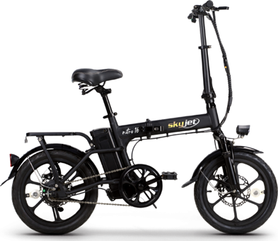 Skyjet Nitro 250 W 60 Km 6 Vites Katlanır Elektrikli Bisiklet Siyah