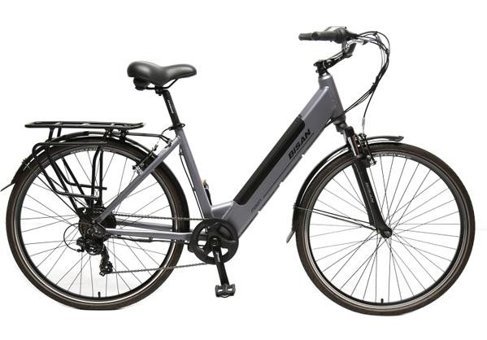 Bisan Moon 700C 250 W 90 Km 28 Jant 9 Vites Elektrikli Bisiklet Gri-Siyah
