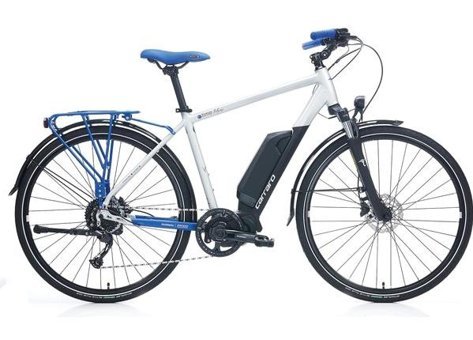 Carraro E-Tıme Mars 250 W 60 Km 28 Jant 9 Vites Elektrikli Şehir / Tur Bisikleti Beyaz - Mavi - Siyah