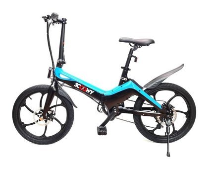 Scoowy VT-250 250 W 45 Km 20 Jant 7 Vites Katlanır Elektrikli Bisiklet Mavi