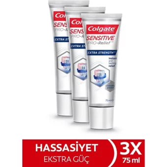 Colgate Hassasiyete Pro Çözüm Naneli Organik Florürlü Diş Macunu 3x75 ml