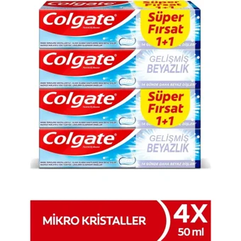 Colgate Mikro Kristaller Naneli Florürlü Diş Macunu 4x50 ml