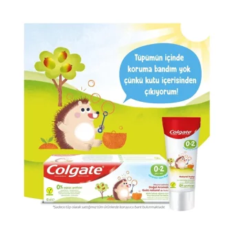 Colgate Meyve Tadında Doğal Aromalı Organik Florürsüz 0-2 Yaş Çocuk Diş Macunu 40 ml