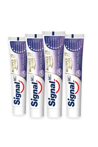 Signal Komple Bakım 8 Etki Florürlü Diş Macunu 4x75 ml