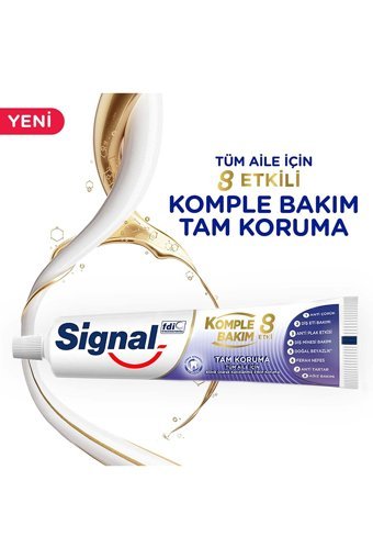 Signal Komple Bakım 8 Etki Florürlü Diş Macunu 4x75 ml