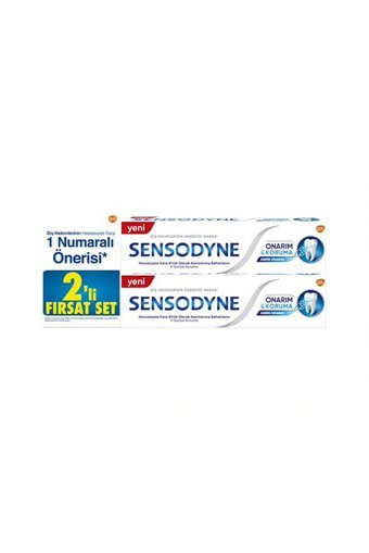 Sensodyne Onarım Ve Koruma Florürlü Diş Macunu 4x75 ml