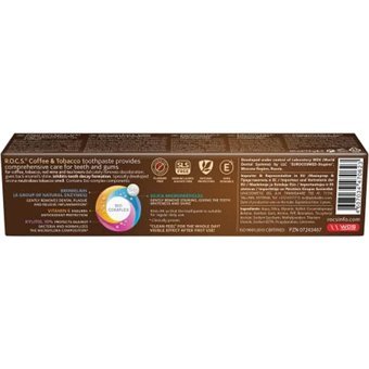 Rocs Coffee - Tobacco Florürsüz Diş Macunu 60 ml