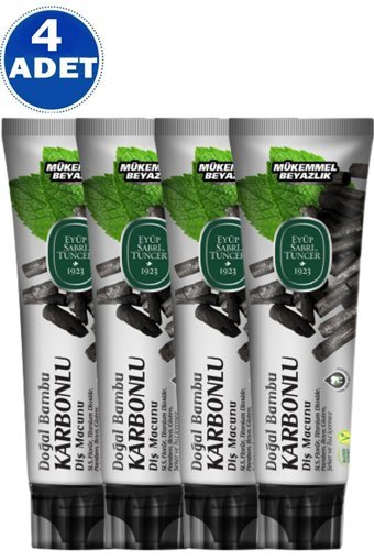 Eyüp Sabri Tuncer Bambu Karbonlu Organik Florürsüz Diş Macunu 4x75 ml