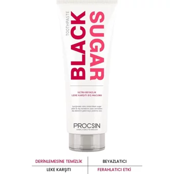 Procsin Black Sugar Florürlü Diş Macunu 112 gr