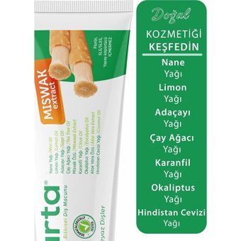Agarta Misvak Özlü Organik Florürsüz Diş Macunu 100 ml