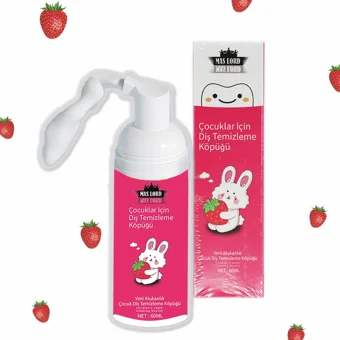 Mas Lord Çilekli Organik Florürsüz 2+ Yaş Çocuk Diş Macunu 60 ml